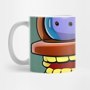 Smiling retro robot Mug